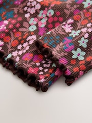 Choco Ditsy Rib Long Sleeve T-Shirt (3mths-7yrs) - Image 6 of 7