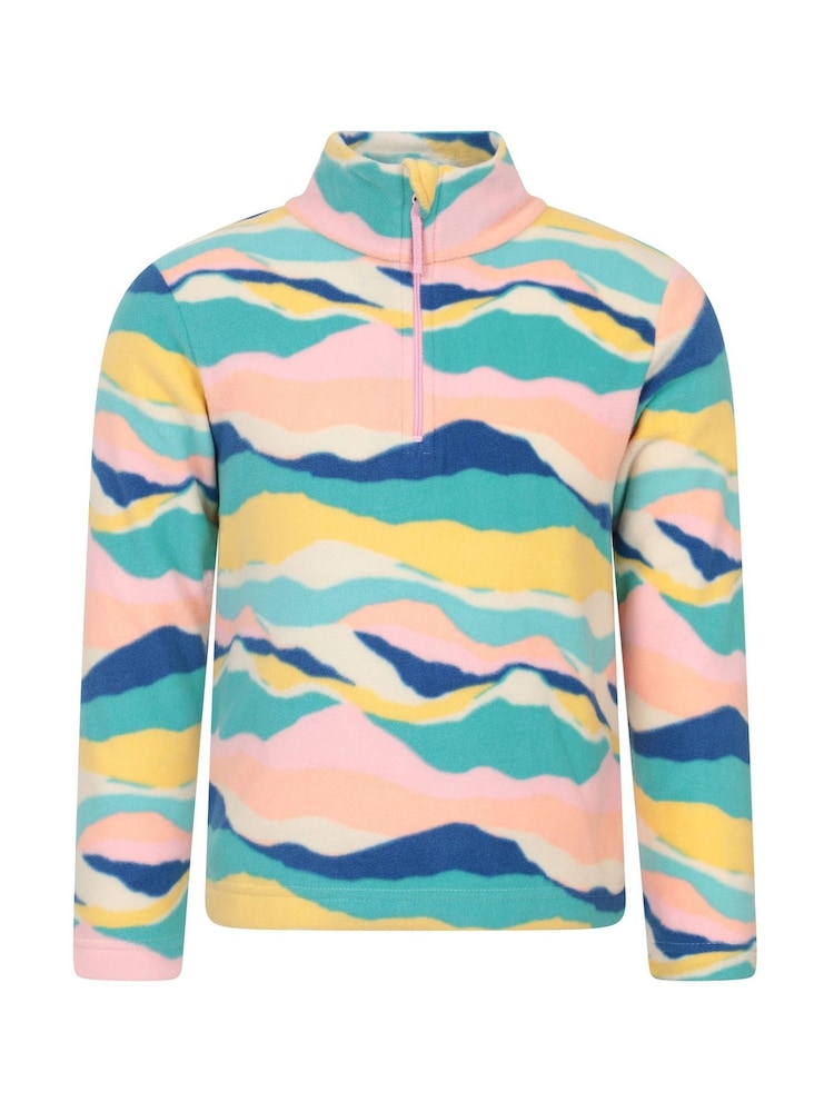 Mountain Warehouse Pink Endeavour Printed Half-Zip Fleece - Image 1 of 4