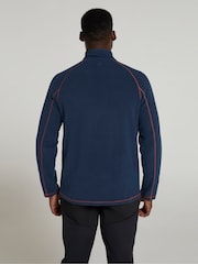 Mountain Warehouse Blue Ashbourne II Half Zip Fleece - Image 2 of 9