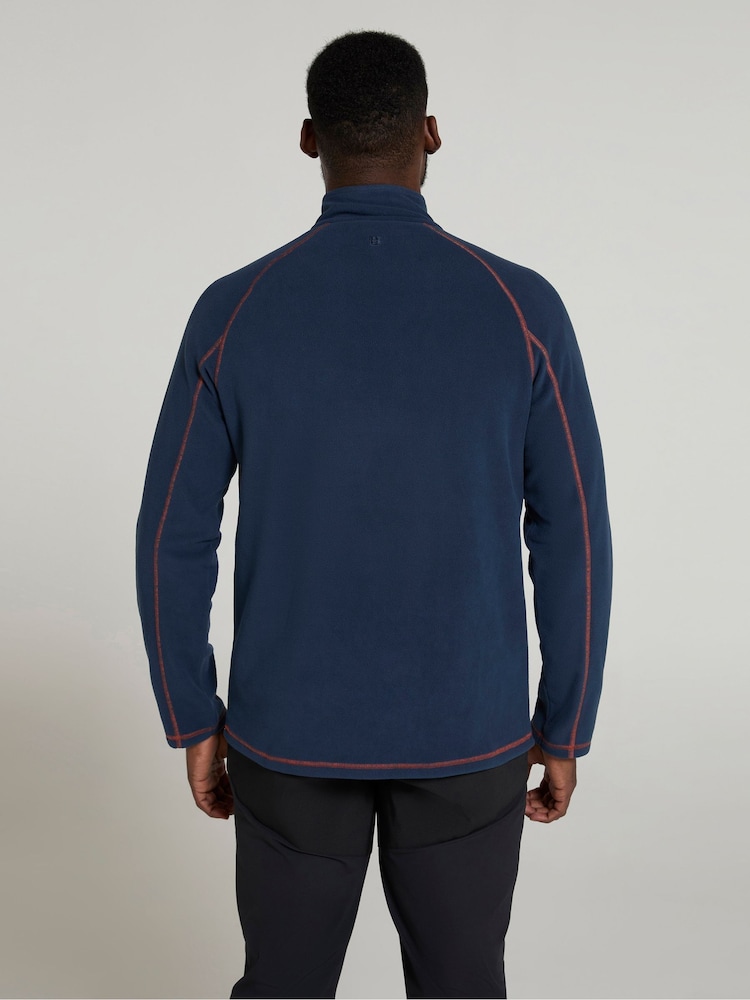 Mountain Warehouse Blue Ashbourne II Half Zip Fleece - Image 2 of 9