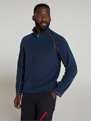 Mountain Warehouse Blue Ashbourne II Half Zip Fleece - Image 4 of 9
