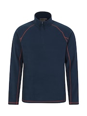 Mountain Warehouse Blue Ashbourne II Half Zip Fleece - Image 5 of 9