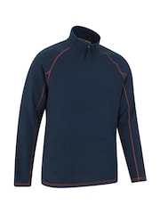 Mountain Warehouse Blue Ashbourne II Half Zip Fleece - Image 7 of 9