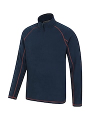 Mountain Warehouse Blue Ashbourne II Half Zip Fleece - Image 8 of 9