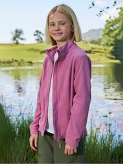Рожевий - Mountain Warehouse Camber II Kids Повний фліс на блискавці - Image 1 of 6
