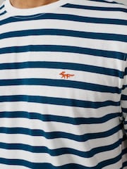 Aubin Blue Fore Striped T-Shirt - Image 3 of 3