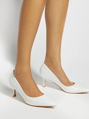 Dune London White Wf Achievable Court Shoes - Image 1 of 6