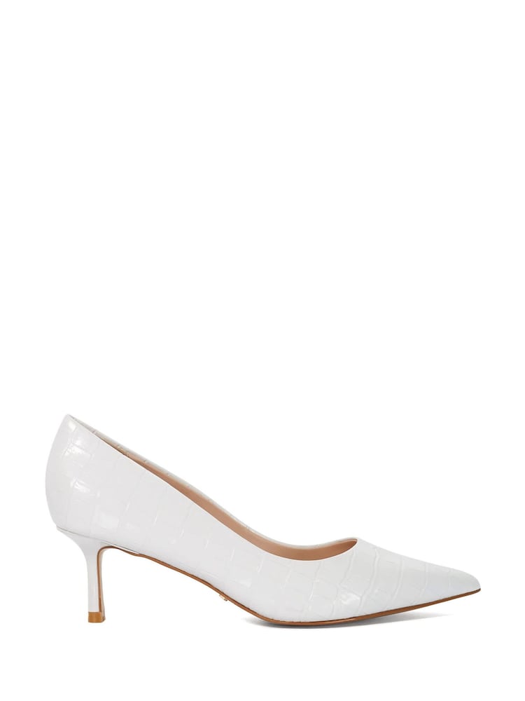 Dune London White Wf Achievable Court Shoes - Image 2 of 6