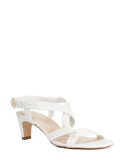 Dune London White Motivating Smart Sandals - Image 3 of 6
