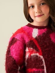Angel & Rocket Red Ellie Flower Brushed Knit Jumper - Image 5 of 7