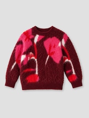 Angel & Rocket Red Ellie Flower Brushed Knit Jumper - Image 6 of 7