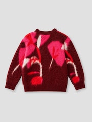 Angel & Rocket Red Ellie Flower Brushed Knit Jumper - Image 7 of 7