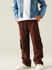 Angel & Rocket Brown Rae Wide Leg Cargo Joggers - Image 3 of 5