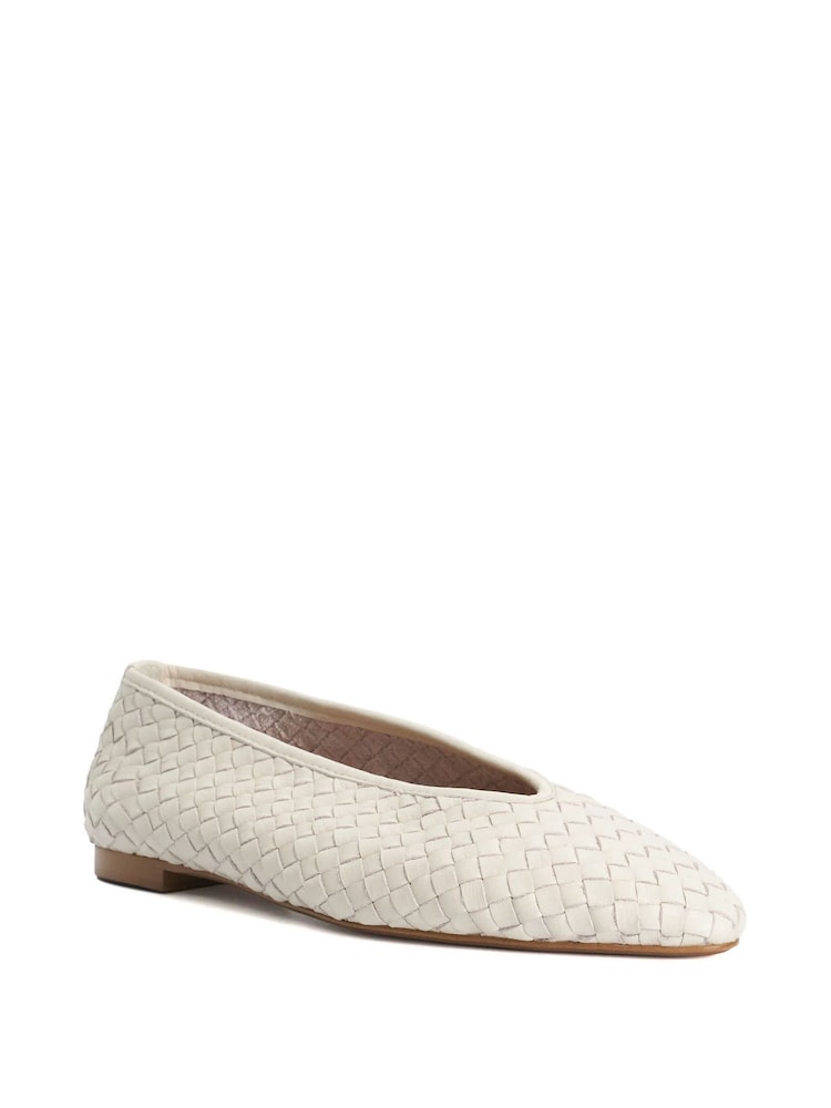 Dune London Natural Henlee Ballet Pumps - Image 1 of 5