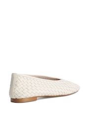 Dune London Natural Henlee Ballet Pumps - Image 2 of 5