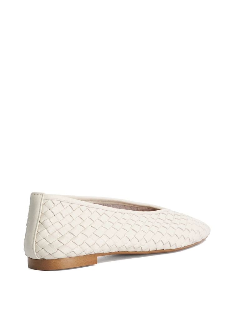 Dune London Natural Henlee Ballet Pumps - Image 2 of 5