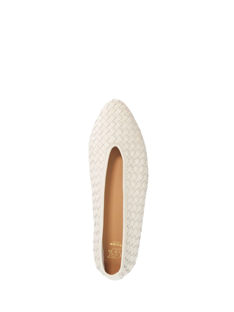 Dune London Natural Henlee Ballet Pumps - Image 5 of 5