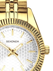 Sekonda Gold Francis 26mm Round Analogue Watch Bracelet - Image 4 of 5