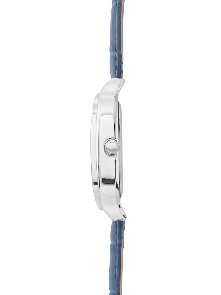 Sekonda Blue Rene 39mm Square Analogue Watch with Strap - Image 2 of 5