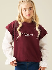Angel & Rocket Loren Layered Sweat Top - Bild 1 von 6