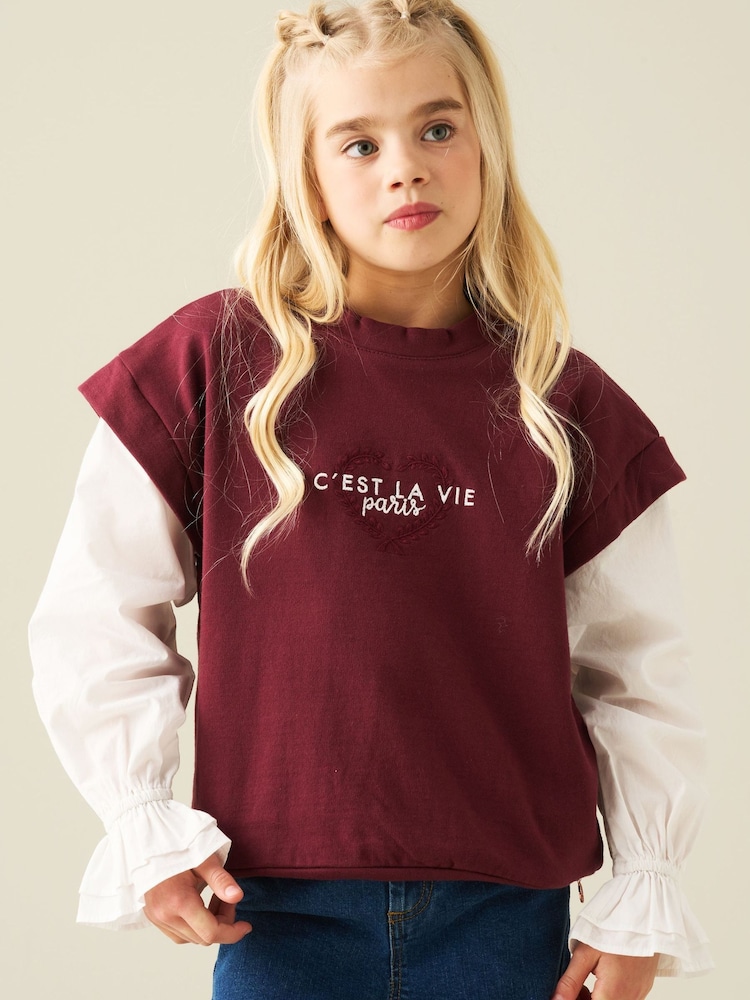 Angel & Rocket Loren Layered Sweat Top - Bild 1 von 6