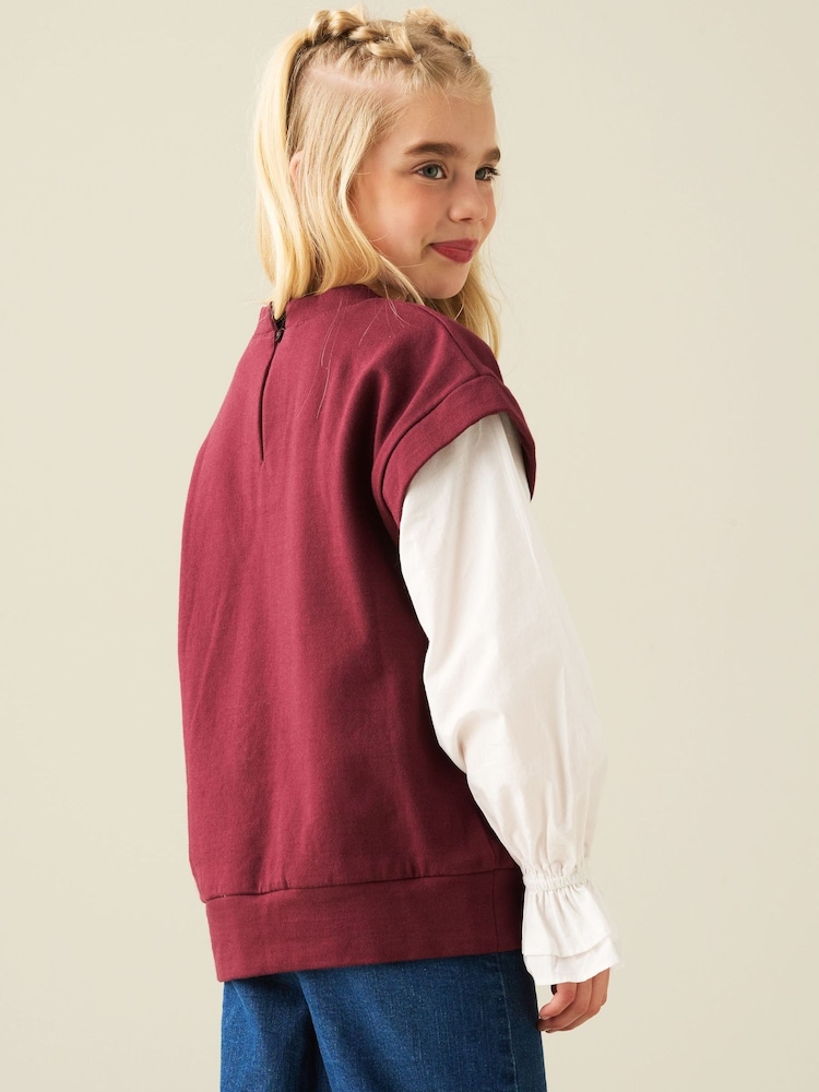 Angel & Rocket Loren Layered Sweat Top - Bild 2 von 6