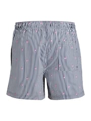 JACK & JONES Blue Stripe Swim Shorts - Image 6 of 7