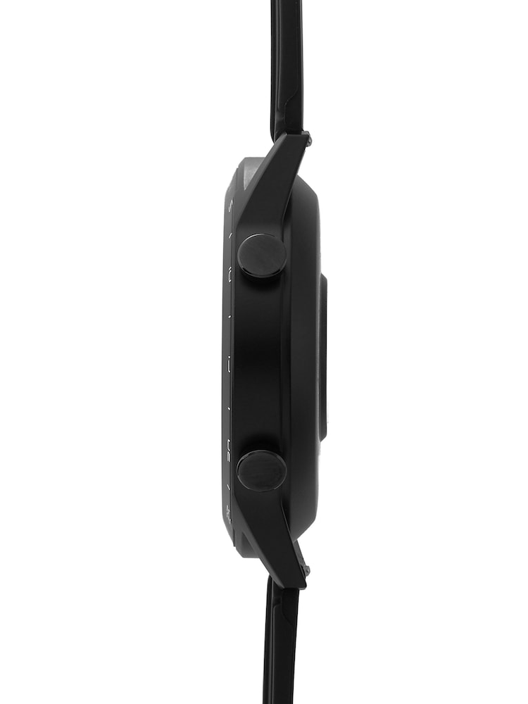 Sekonda Black Active Go 45mm Round Smartwatch Watch Strap - Image 2 of 5