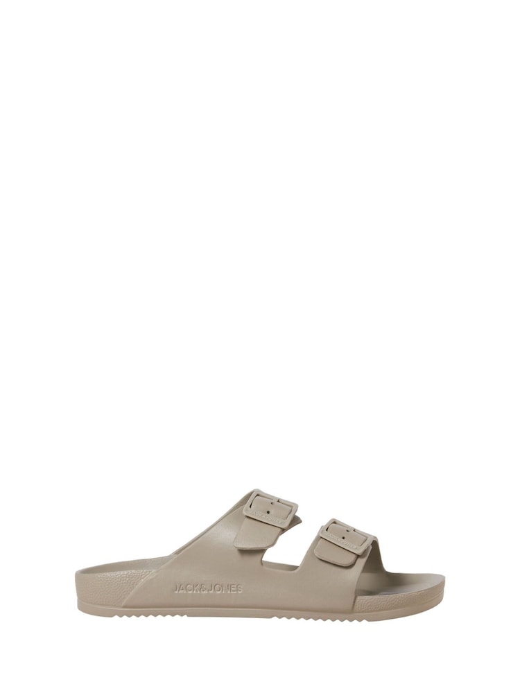 JACK & JONES Grey Two Strap Sandals - Image 2 of 7
