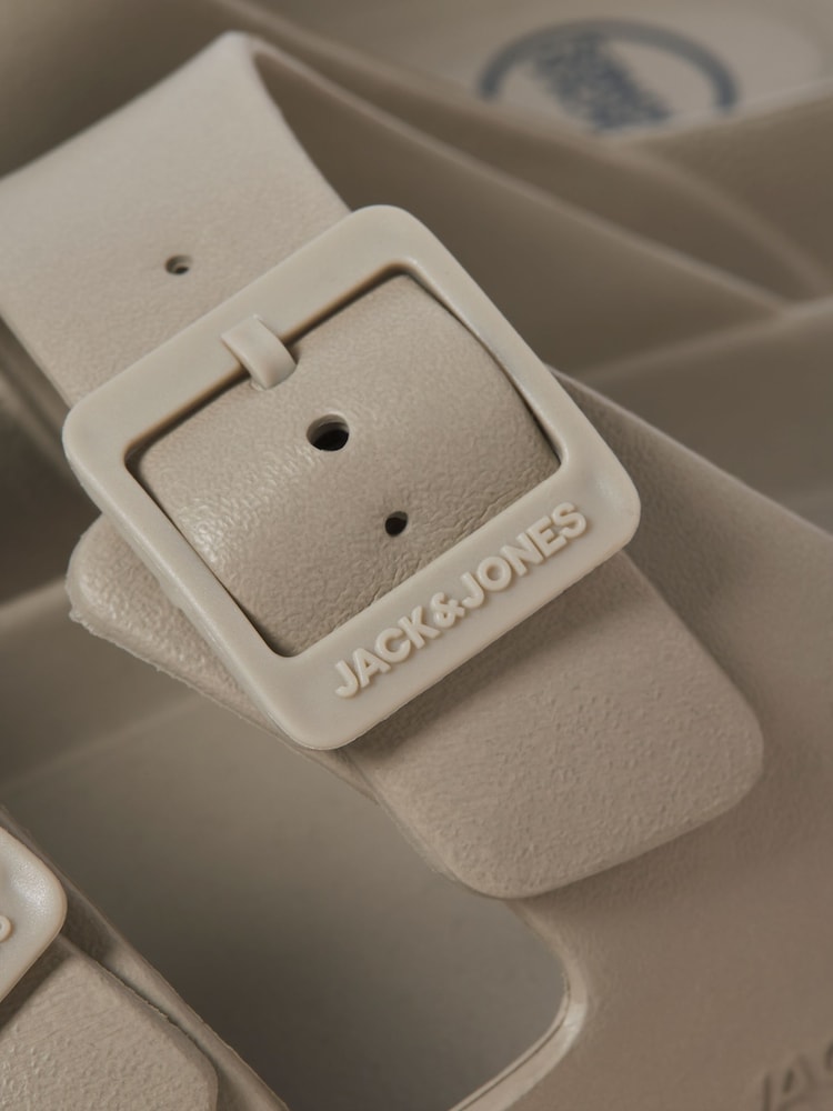 JACK & JONES Grey Two Strap Sandals - Image 7 of 7