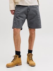 Grau - JACK & JONES Loose Fit Worker Shorts - Bild 1 von 5