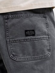 Grau - JACK & JONES Loose Fit Worker Shorts - Bild 5 von 5