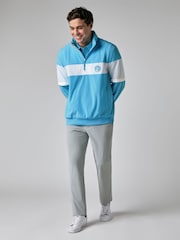 Callaway Apparel Blue Half Zip Convertible Jacket - Image 3 of 6