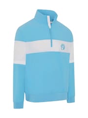 Callaway Apparel Blue Half Zip Convertible Jacket - Image 5 of 6
