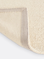 La Redoute Intérieurs Ecru White Diano Knit Effect Wool Rug - Image 3 of 4