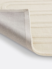 La Redoute Intérieurs Ecru Ary Graphic Textured Wool Rug - Image 5 of 5