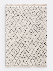 La Redoute Intérieurs White/Black Madara Berber-Style Rug - Image 2 of 3