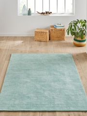 La Redoute Intérieurs Celadon Renzo Tufted Cotton Rug - Image 1 of 4