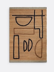 La Redoute Intérieurs Multicolour Euphie Woven Pattern Jute Rug - Image 2 of 4