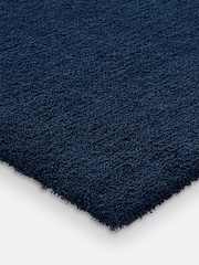 La Redoute Intérieurs Navy Cirillo Soft Microfibre Rug - Image 3 of 4