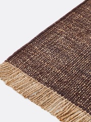 La Redoute Intérieurs Chocolate Babak Jute Rug - Image 2 of 4