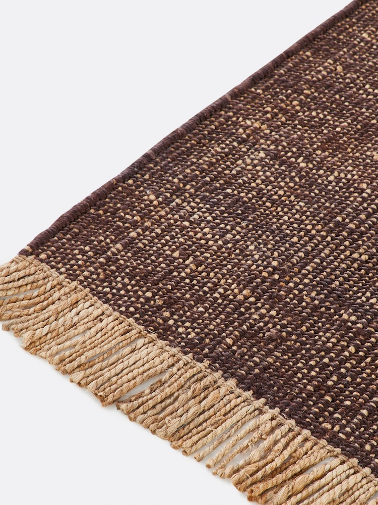 La Redoute Intérieurs Chocolate Babak Jute Rug - Image 2 of 4 La Redoute Intérieurs Chocolate Babak Jute Rug - Image 2 of 4