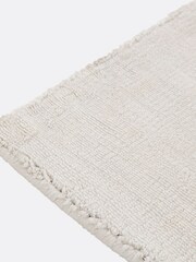 La Redoute Intérieurs Ecru Izri Aged Effect Lyocell Rug - Image 3 of 5