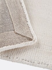 La Redoute Intérieurs Ecru Izri Aged Effect Lyocell Rug - Image 5 of 5