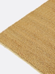 La Redoute Intérieurs Yellow Tanora Jute and Cotton Rug - Image 2 of 5