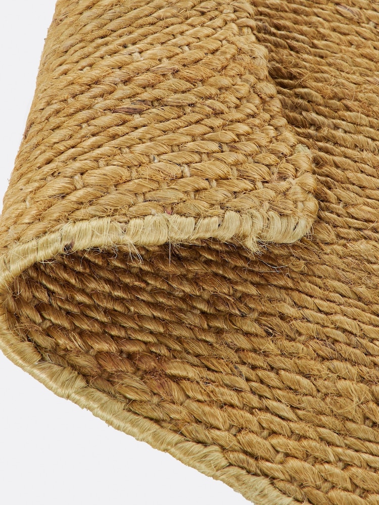 La Redoute Intérieurs Yellow Tanora Jute and Cotton Rug - Image 5 of 5 La Redoute Intérieurs Yellow Tanora Jute and Cotton Rug - Image 5 of 5