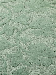 La Redoute Intérieurs Green Eucalyptus Tyma Woolen Rug with A Flower Print - Image 3 of 4