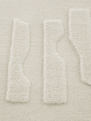 La Redoute Intérieurs Ecru Gioma Abstract Print Rectangular Rug - Image 4 of 5