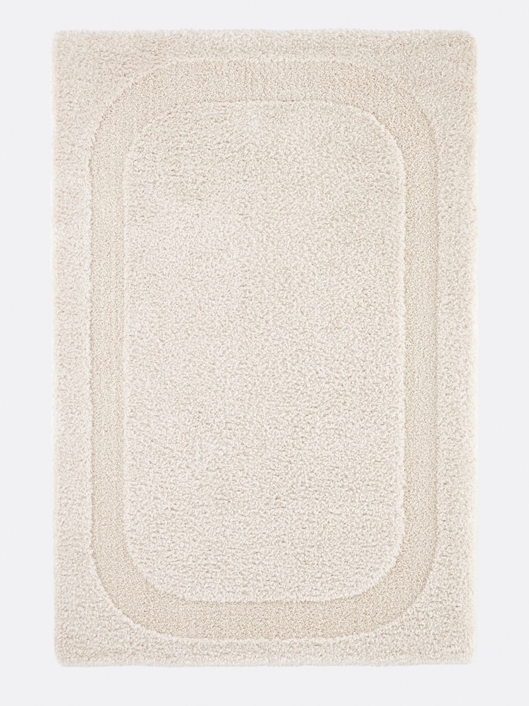 La Redoute Intérieurs Ecru Opala Textured Rug - Image 1 of 4