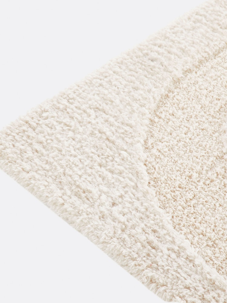 La Redoute Intérieurs Ecru Opala Textured Rug - Image 2 of 4